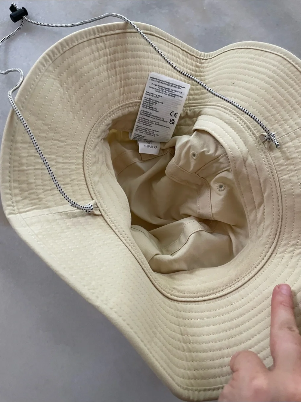 The North Face Tan Boonie Hat with Chin Cord - unisex
